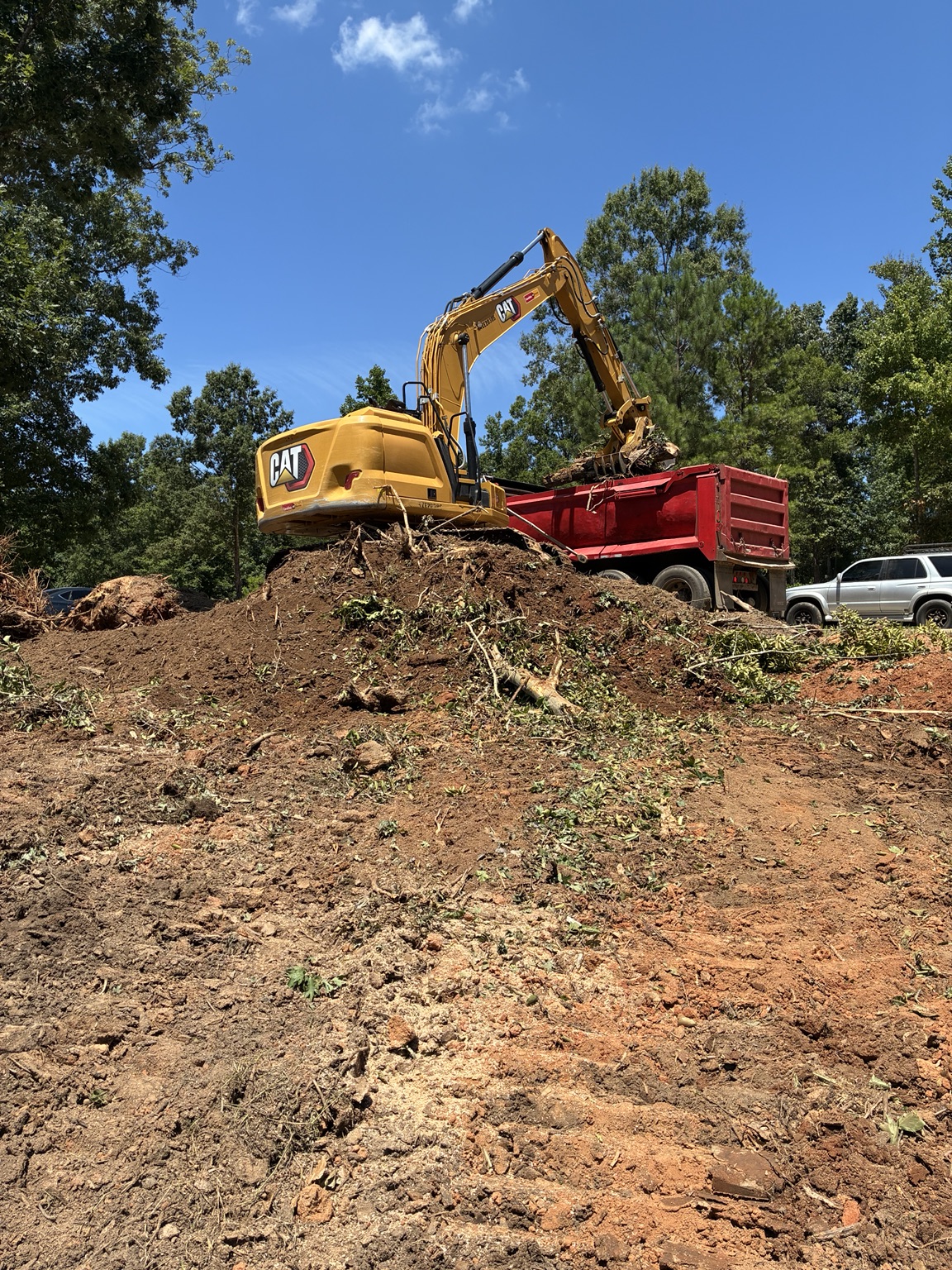 Macon Land and Site Development project photography: grading, excavation, clearing and construction site preparation