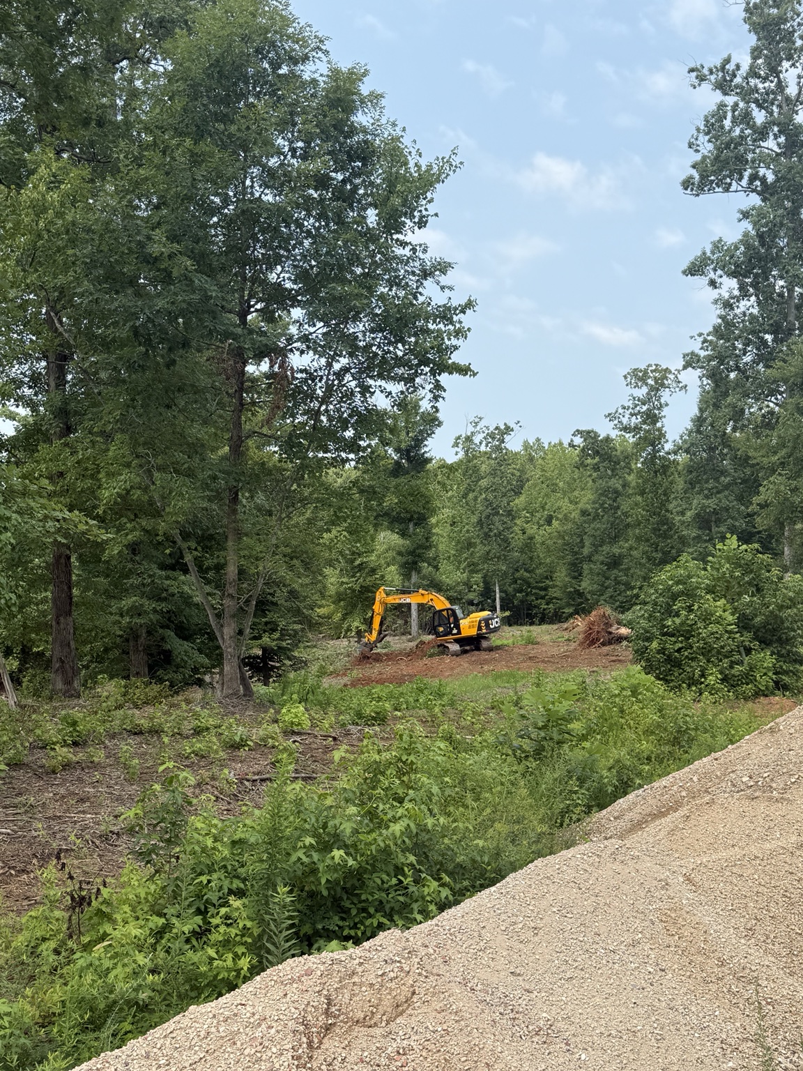 Macon Land and Site Development project photography: grading, excavation, clearing and construction site preparation