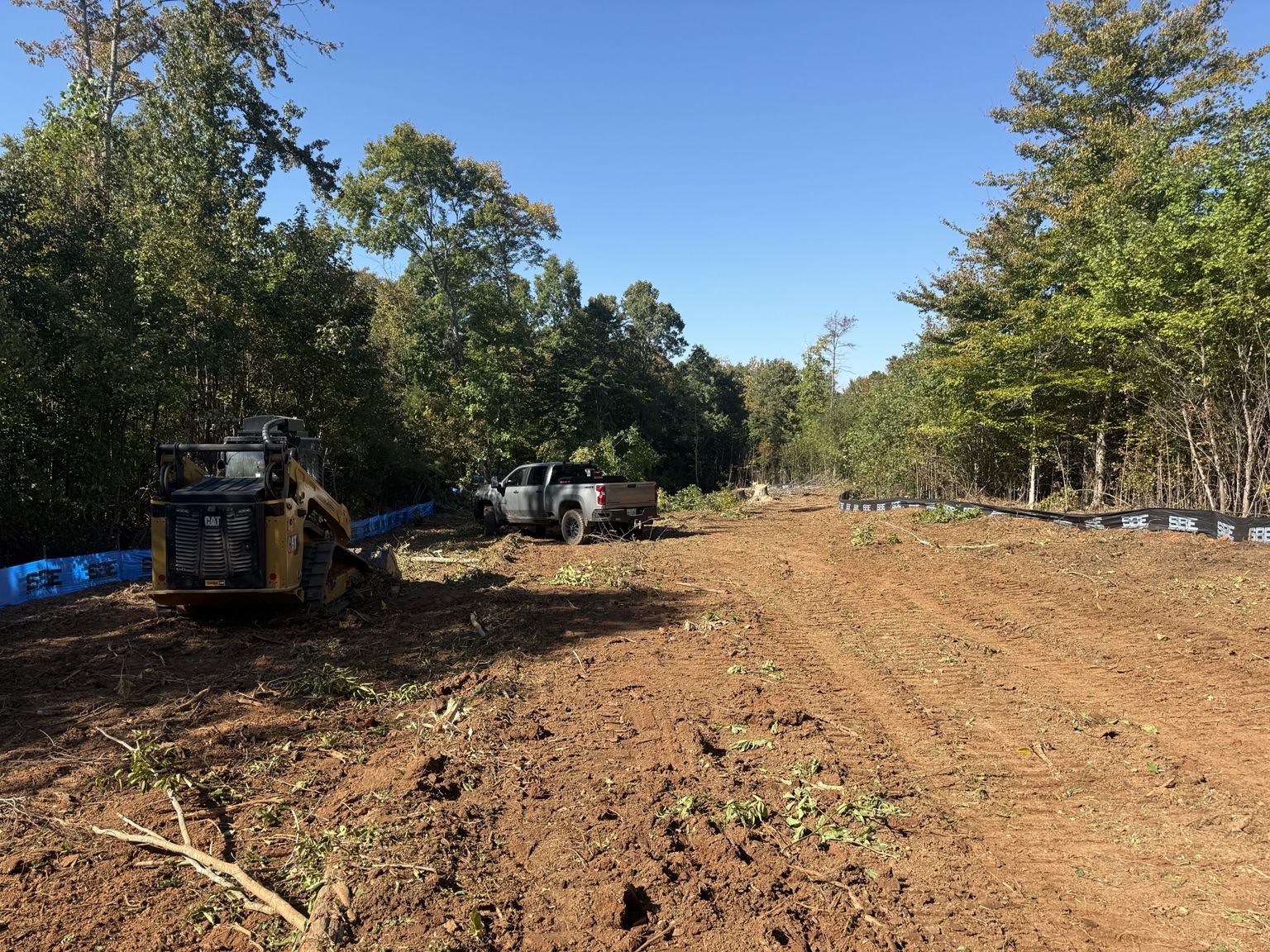 Macon Land and Site Development project photography: grading, excavation, clearing and construction site preparation